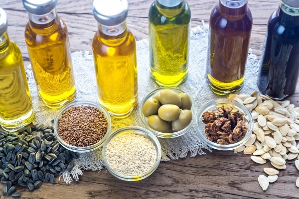 Différentes sortes d'huiles