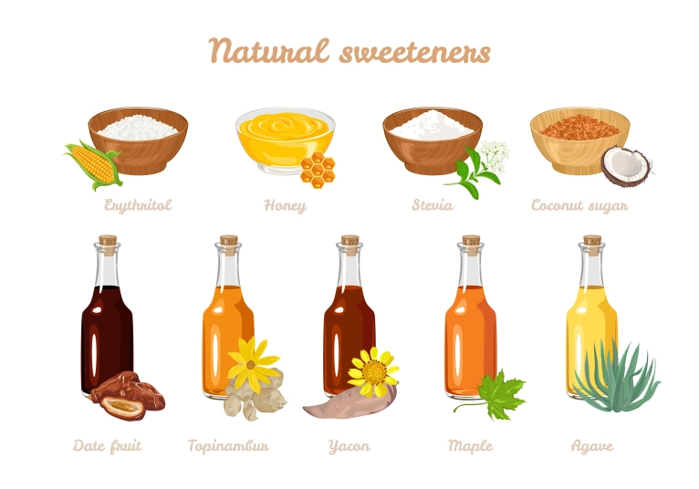 Les différents types de sucrants naturels