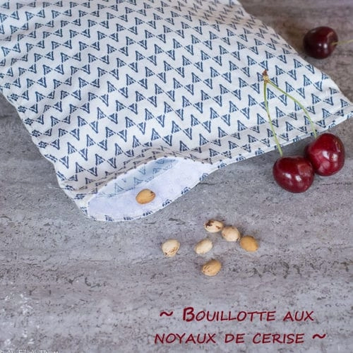 Bouillotte sèche noyaux de cerises