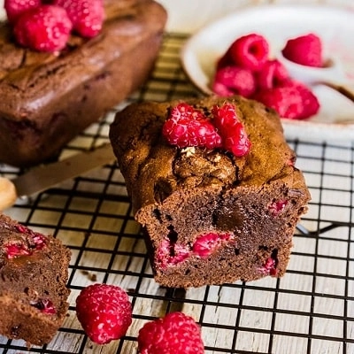 Gâteau chocolat framboises