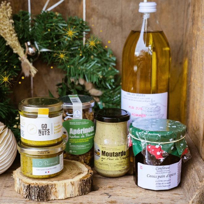 Panier veggie de Noël