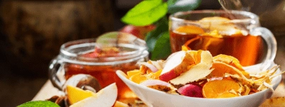 Tisane aux épluchures de fruits